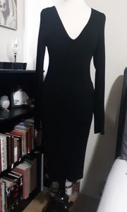 Black long sleeve dress